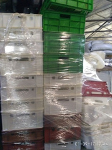 Прием вторсырья . Пластиковая тара ( ведра , ящики , дор. блоки ) и отходы пленки в виде брака производства , печати , транспортировки